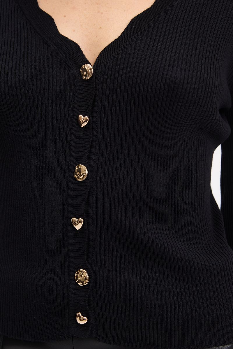 CARDIGAN WAVES BUTTONS CALA