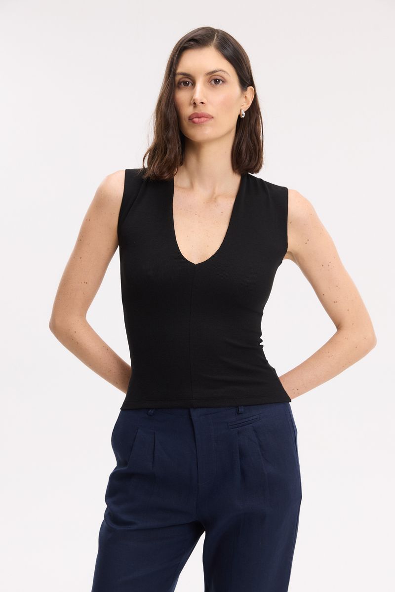 REMERA RIBBED BETINA