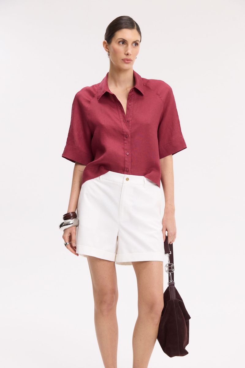 CAMISA BOXY LINO CLAIRE