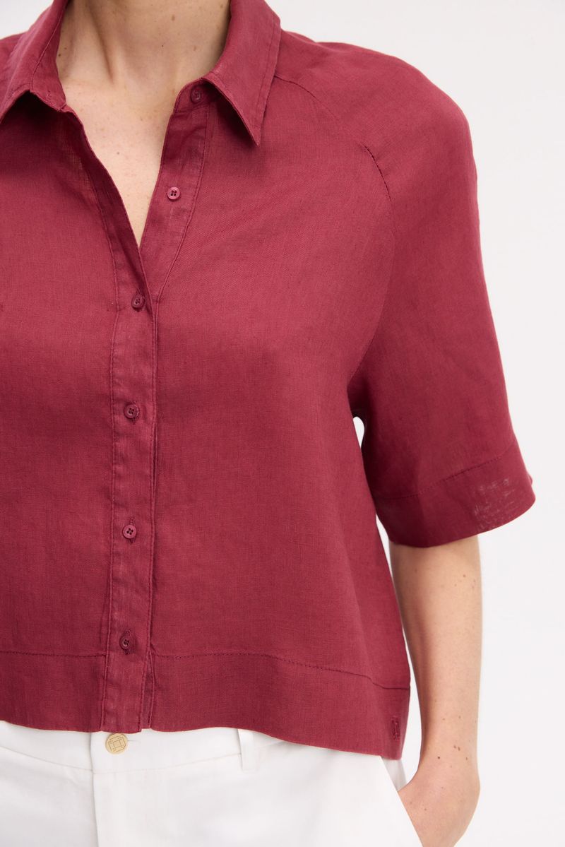 CAMISA BOXY LINO CLAIRE