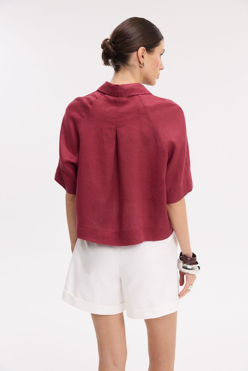 CAMISA BOXY LINO CLAIRE