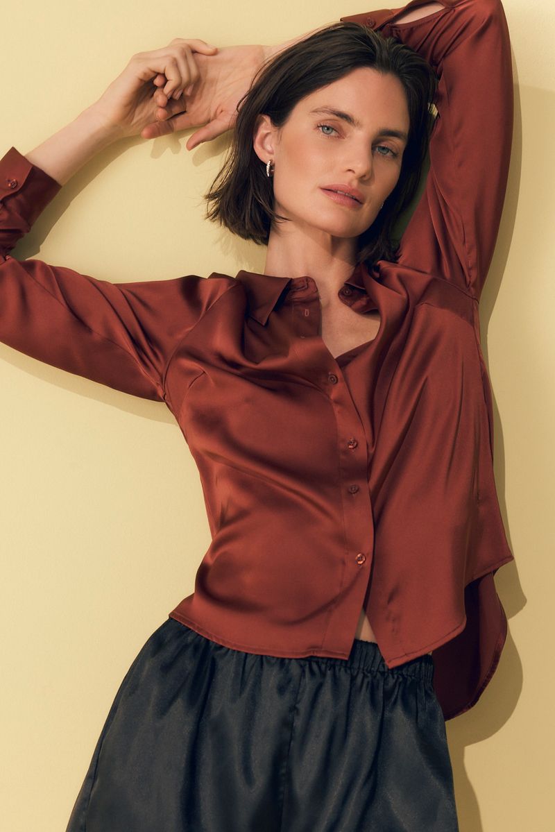 CAMISA SLIM SILK GAIA