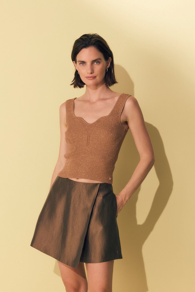 SWEATER TOP LUREX AMBER
