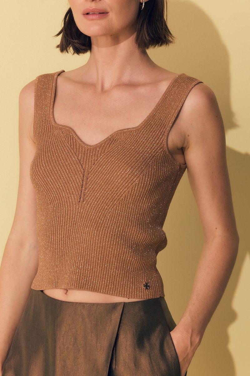 SWEATER TOP LUREX AMBER