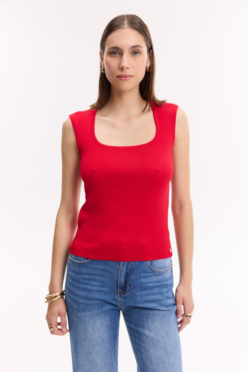 SWEATER TOP SQUARE NECK AMER