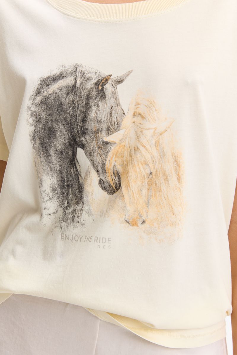 REMERA COTTON WILD HORSES